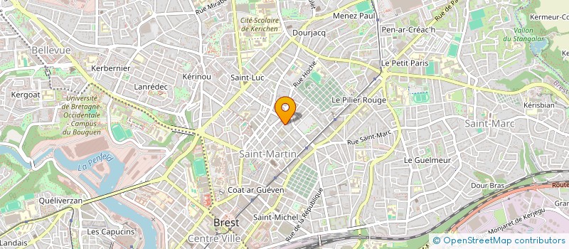 localisation de l'entreprise BENEDICTE TILLEUX à BREST
