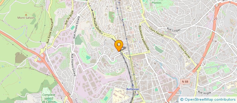 localisation de l'entreprise BENEDICTION  SAINT-ETIENNE