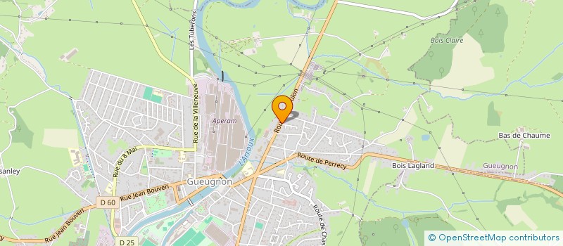 localisation de l'entreprise BENEDID  GUEUGNON