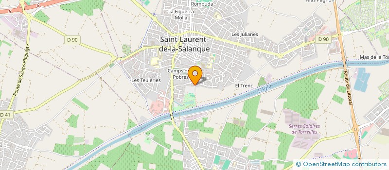localisation de l'entreprise BENEDITO à SAINT-LAURENT-DE-LA-SALANQUE
