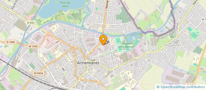 localisation de l'entreprise BENEF'AUTOS à ARMENTIERES