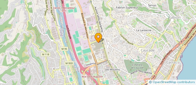 localisation de l'entreprise BENEF IMMO à NICE