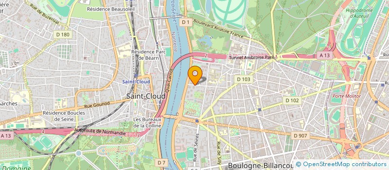 localisation de l'entreprise BENEL CAPITAL à BOULOGNE-BILLANCOURT