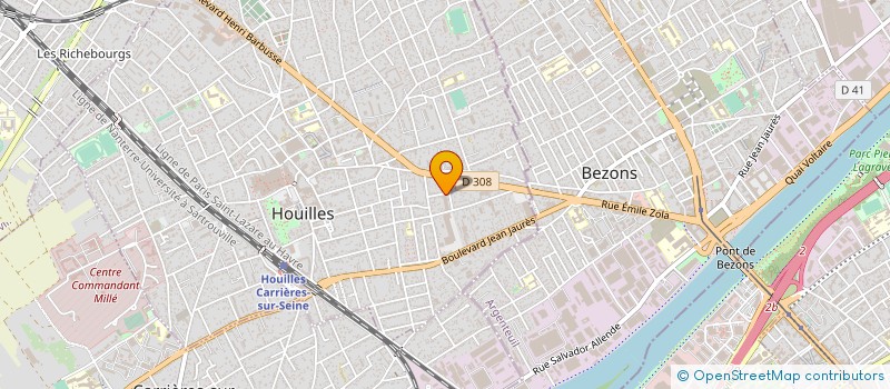 localisation de l'entreprise BENELITE à HOUILLES