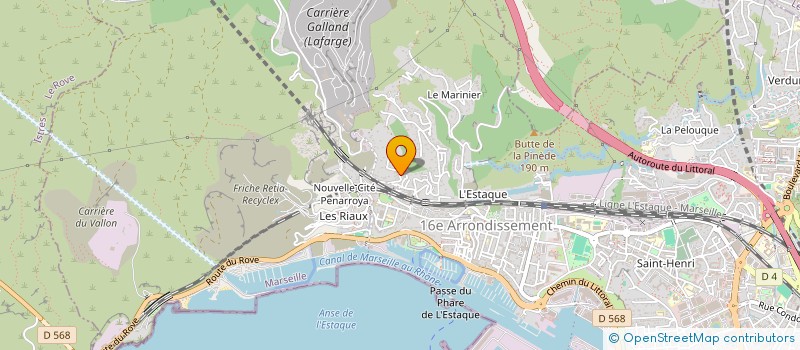 localisation de l'entreprise BENELLI à MARSEILLE