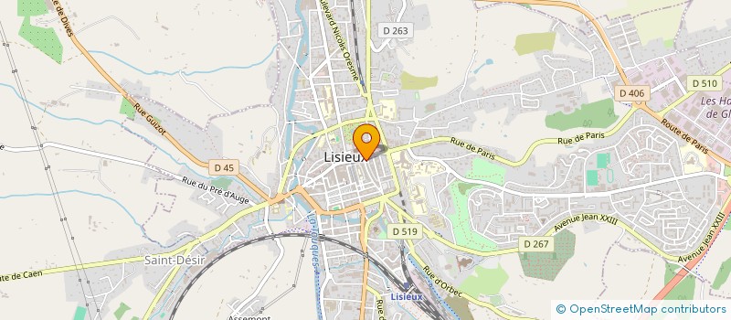 localisation de l'entreprise BENELO  LISIEUX