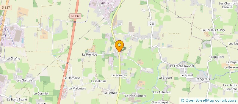 localisation de l'entreprise BENELO  NOYAL-CHATILLON-SUR-SEICHE