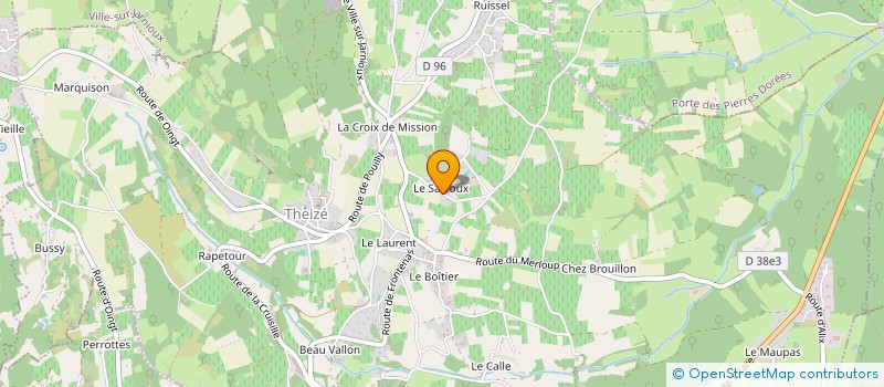 localisation de l'entreprise BENELOR  THEIZE