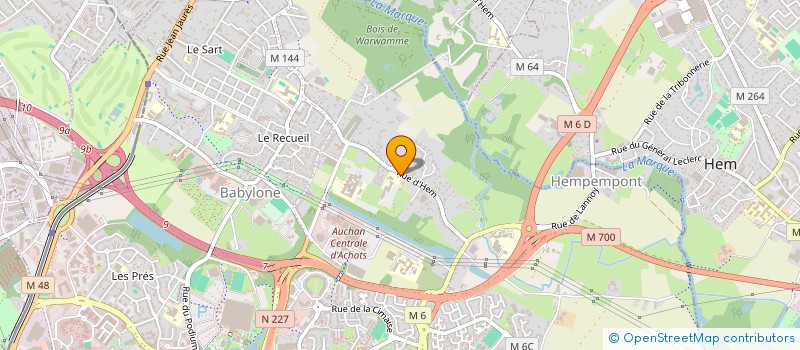 localisation de l'entreprise BENEMAX à VILLENEUVE-D'ASCQ