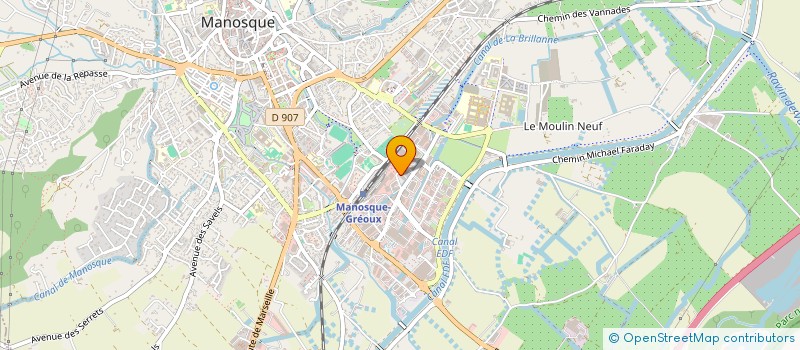 localisation de l'entreprise BENEORANGES à MANOSQUE