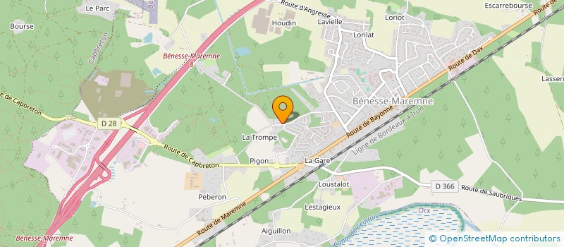 localisation de l'entreprise BENESS'COOP  BENESSE-MAREMNE