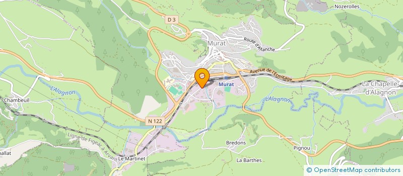 localisation de l'entreprise BENET TRAITEUR à MURAT