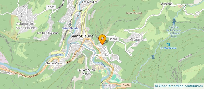 localisation de l'entreprise BENETDO  SAINT-CLAUDE