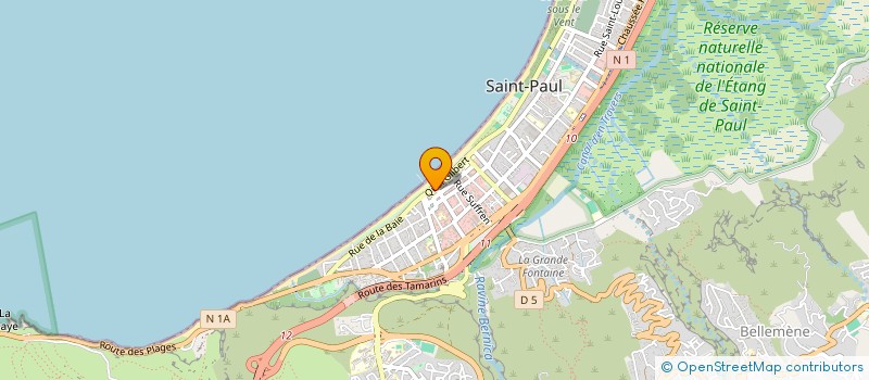 localisation de l'entreprise BENETEAU IMMOBILIER à SAINT-PAUL