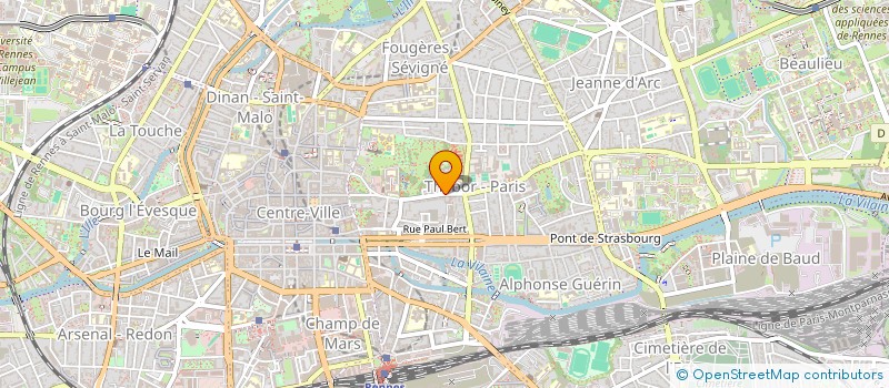 localisation de l'entreprise BENETIN-LA BIGNE  RENNES