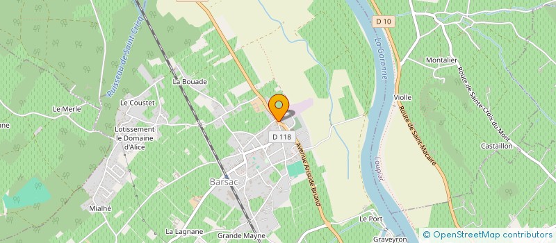 localisation de l'entreprise BENETO  BARSAC