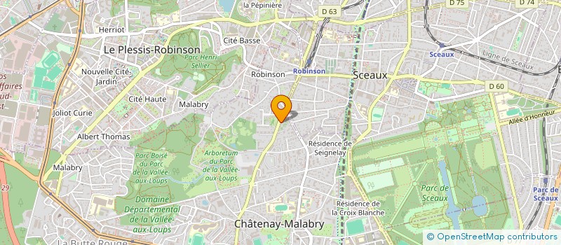 localisation de l'entreprise BENETOIT  CHATENAY-MALABRY
