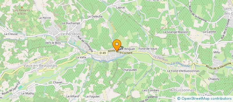 localisation de l'entreprise BENETULLIERE ET COMPAGNIE  LE PERREON