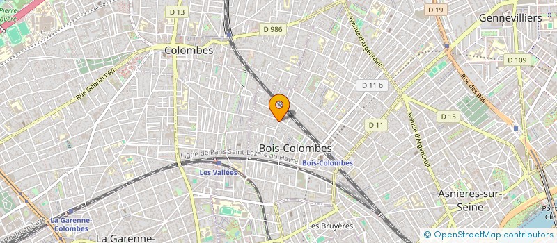 localisation de l'entreprise BENEVA à BOIS-COLOMBES