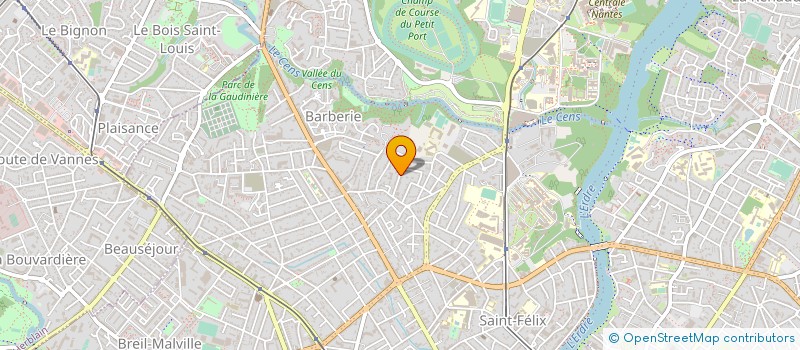 localisation de l'entreprise BENEVENT à NANTES
