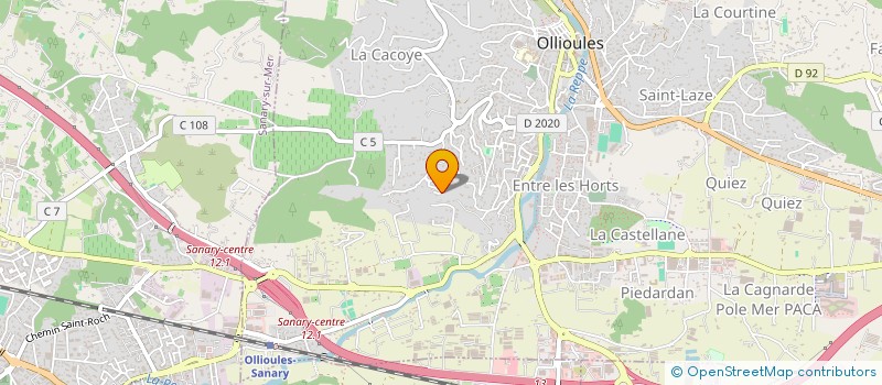 localisation de l'entreprise BENEVENTI CO-GEST à OLLIOULES