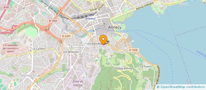 localisation de l'entreprise BENEVIEL à ANNECY