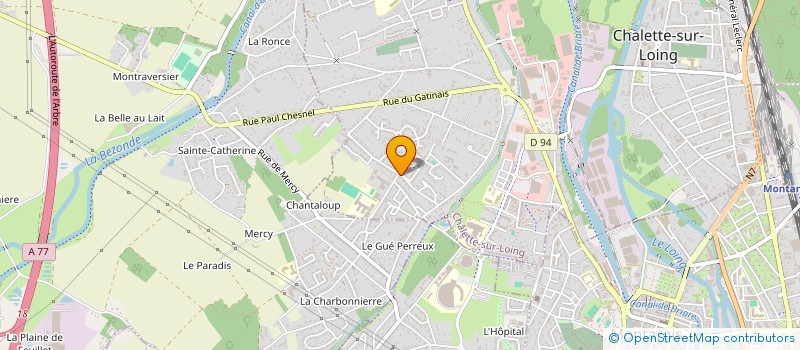localisation de l'entreprise BENEVOLE DANS L'AME à CHALETTE-SUR-LOING