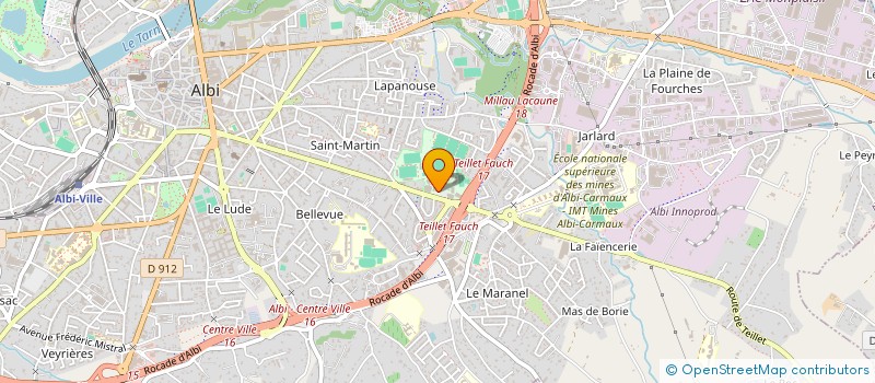 localisation de l'entreprise BENEVOLES ALBIGEOIS à ALBI