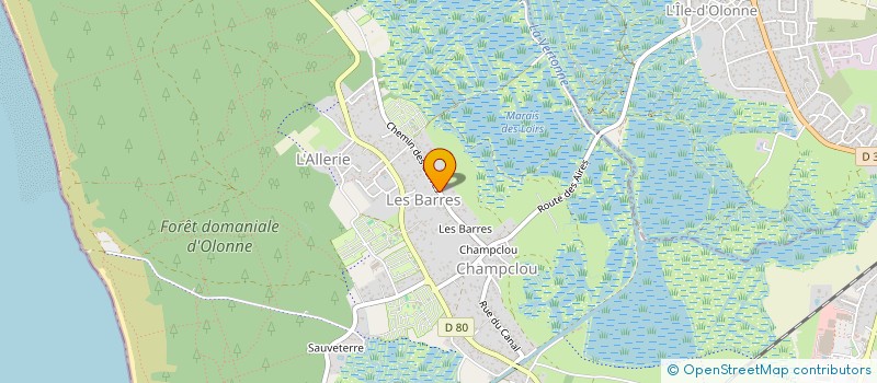 localisation de l'entreprise BENEVOLES DU LITTORAL OLONNOIS à LES SABLES D'OLONNE