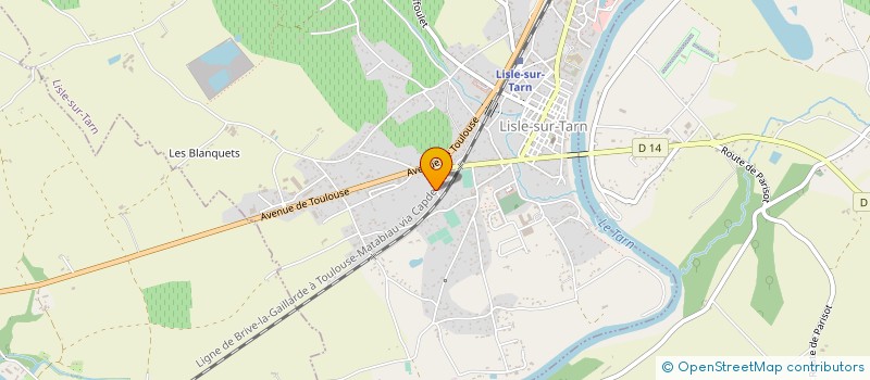 localisation de l'entreprise BENEVOLES FESTIFS à LISLE-SUR-TARN