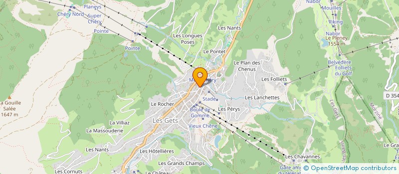 localisation de l'entreprise BENEVY PRESS  LES GETS