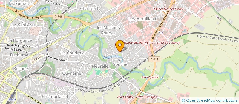 localisation de l'entreprise BENEZE à NIORT