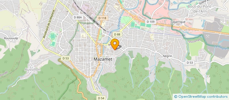 localisation de l'entreprise BENEZECH & JACQUES à MAZAMET