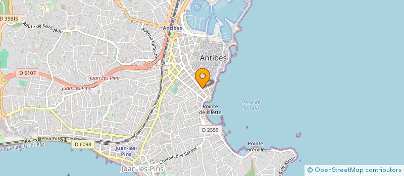 localisation de l'entreprise BENFLEU à ANTIBES