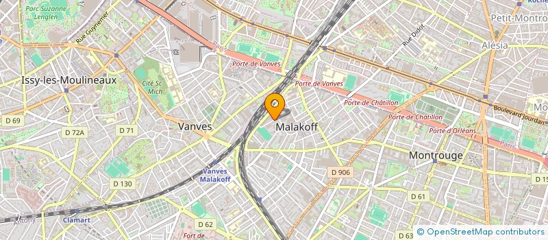localisation de l'entreprise BENG à MALAKOFF