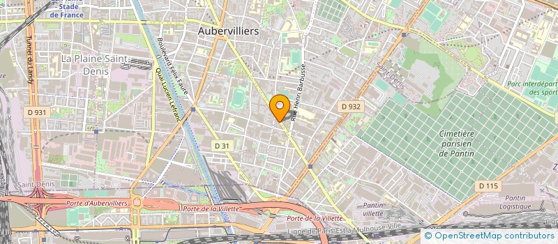 localisation de l'entreprise BENGAL SUPER MARCHE à AUBERVILLIERS