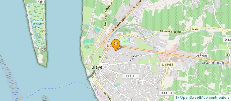 localisation de l'entreprise BENGAPAU à BLAYE