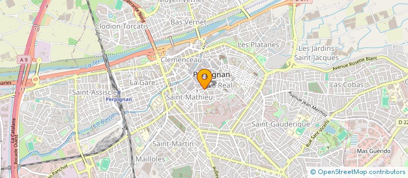 localisation de l'entreprise BENGUEDDOUDJ SARL à PERPIGNAN