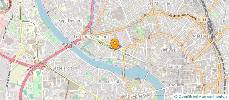 localisation de l'entreprise BENGUIGUI CORMARY ARCHTITECTES à TOULOUSE