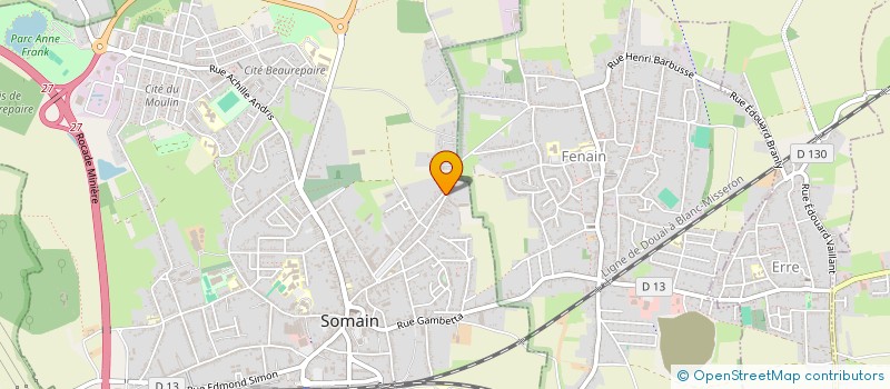 localisation de l'entreprise BENHAMED RACEM à SOMAIN