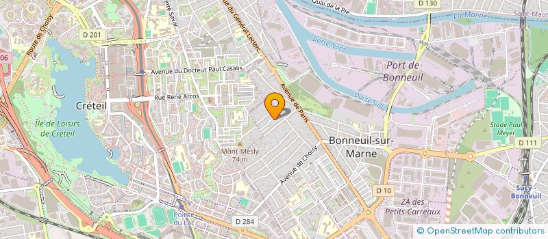 localisation de l'entreprise BENHAMOU à BONNEUIL-SUR-MARNE