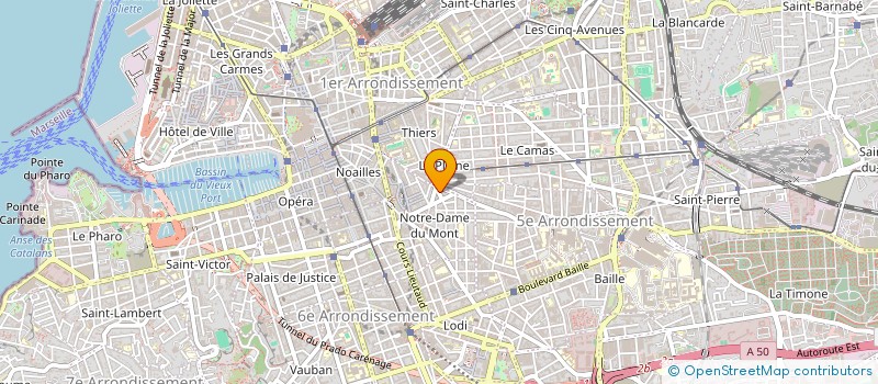 localisation de l'entreprise BENHAYOUN - CAILLAUD  MARSEILLE