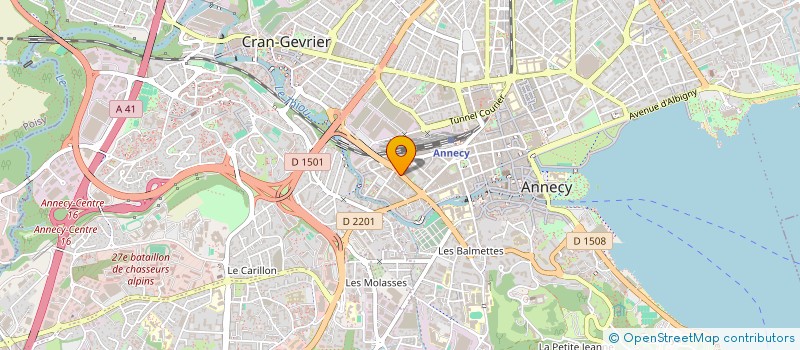 localisation de l'entreprise BENHENNA / BALLOUCHY à ANNECY