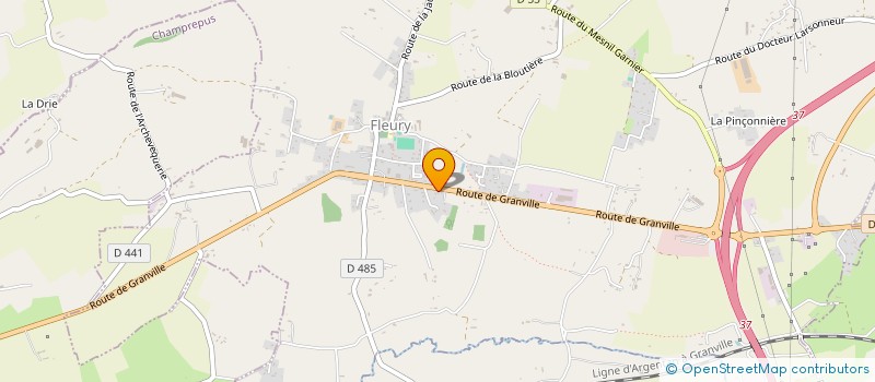 localisation de l'entreprise BENHUR  FLEURY