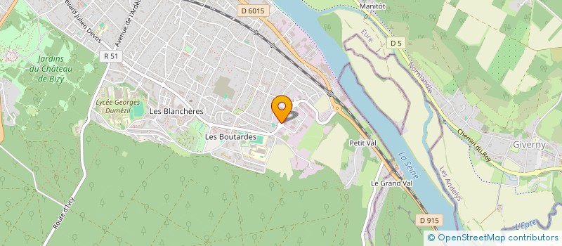 localisation de l'entreprise BENI  VERNON