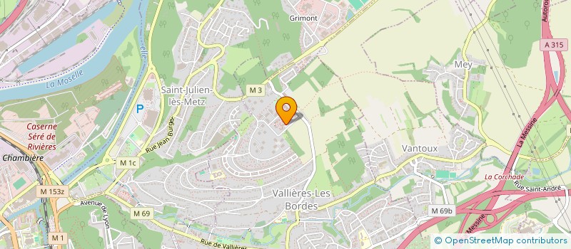 localisation de l'entreprise BENI BARDAGE  METZ