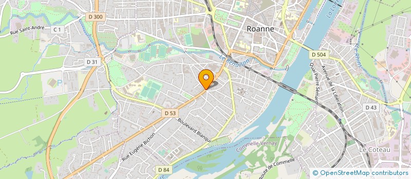 localisation de l'entreprise BENI EXOTIC à ROANNE