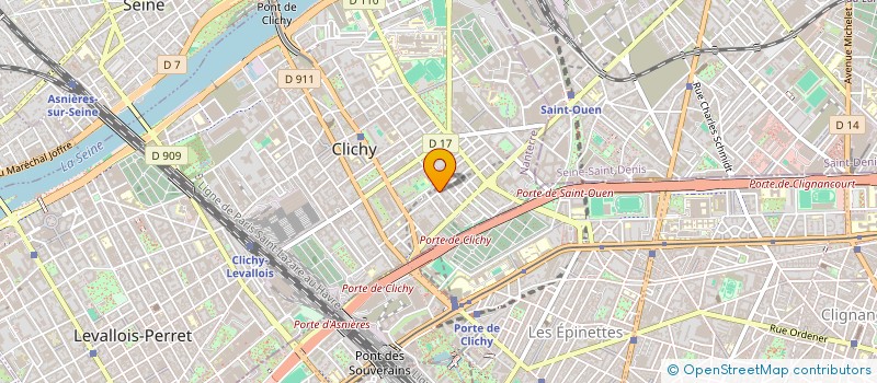 localisation de l'entreprise BENI SHOP à CLICHY