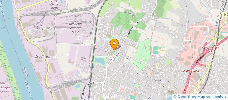 localisation de l'entreprise BENI TEAM à BASSENS