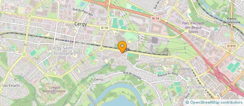 localisation de l'entreprise BENIBATELEC PRO à CERGY